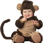 Fun World Unisex Baby Monkey Costume, Brown