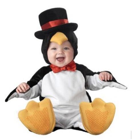BabyPenguin.jpg Dress Up America Penguin Costume for Toddlers - Adorable Penguin Onesie Outfit for Babies - Image 1