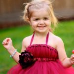Baby Girls Princess Dress Handmade tutu (maroon)