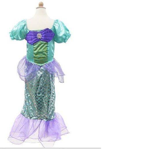 BeautifulMermaidCostume.jpg Girls Little Mermaid Halloween Princess Costume Children Ariel Dress - Image 1