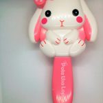 NWT Claire's girls Bella the Bunny Paddle Hair Brush Purple