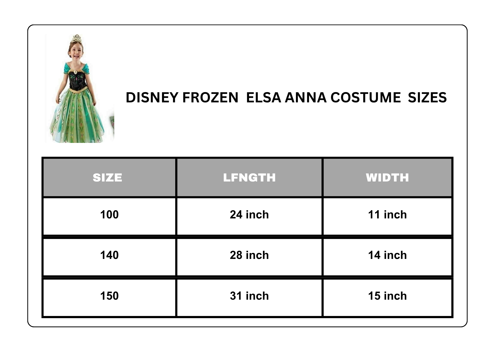 Disney Frozen dress Elsa anna girl costume - Image 2