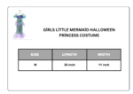 Girls Little Mermaid Halloween Princess Costume Children Ariel Dress - Image 2