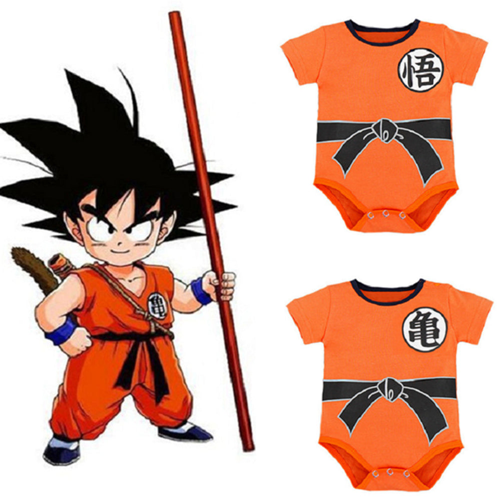 ddb78fc4129bc7083c3e8128fb5c9ef3.jpg Dragon Ball Goku Baby Boy Round Neck Breathable Romper - Image 1